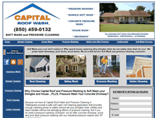 Tablet Screenshot of capitalroofwash.com